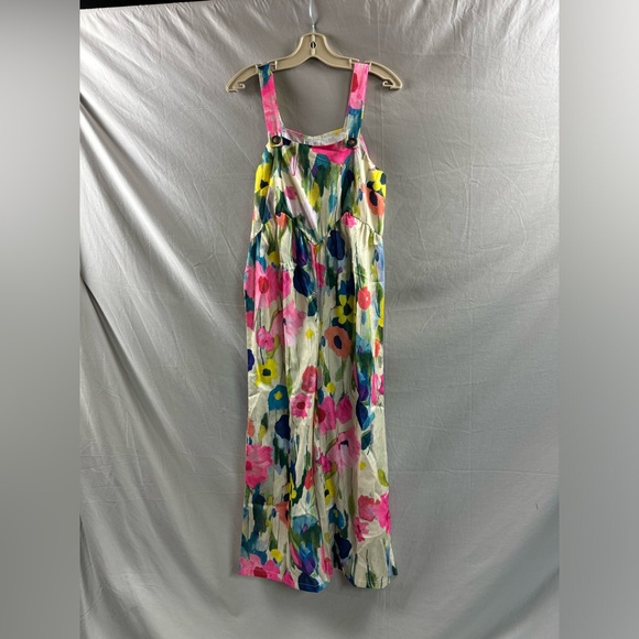 Boho Floral Print Wide-Leg Jumpsuit - Picture 5 of 7